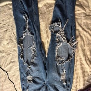 Jeans, Capris, Shorts, Pair of Sandals